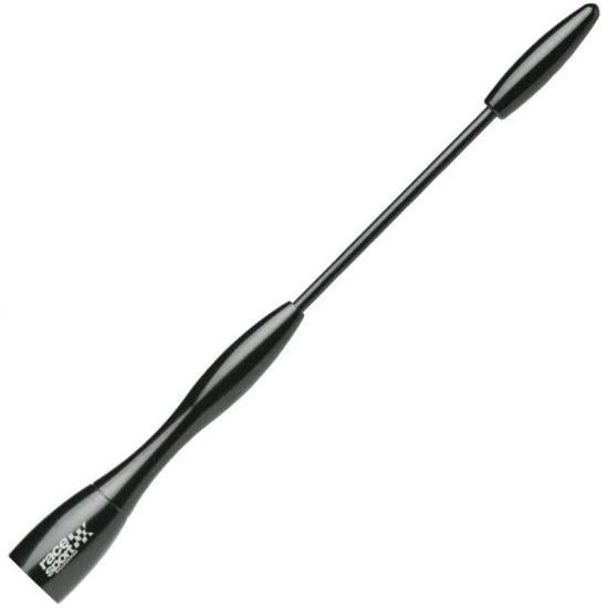 Tija antena 17cm, 2 adaptori, 5+6mm, Black Slim Alu Aerial 400813B RaceSport