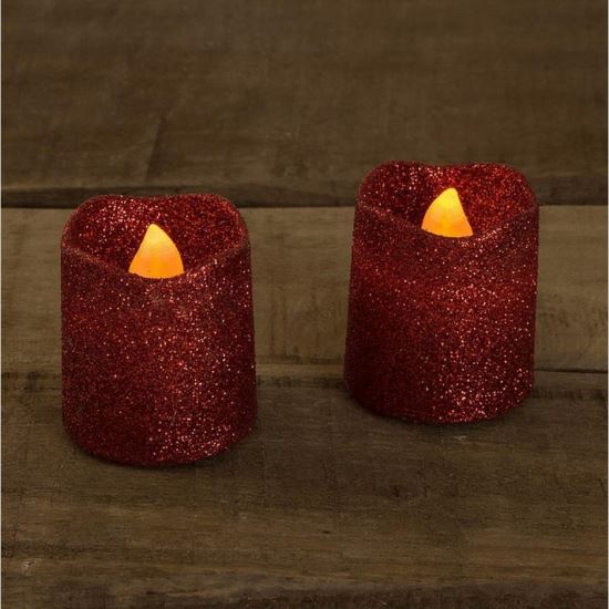 Lumanare Led rosie Family Decor 55941R set 2 bucati