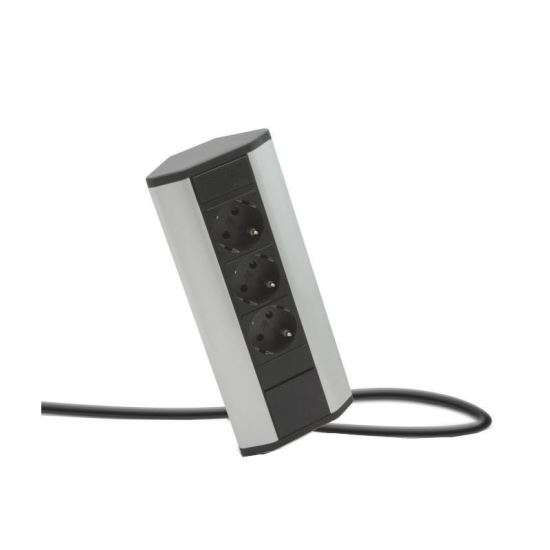 Bloc multipriza de colt 3 x 220V, 16A, 20480 Delight