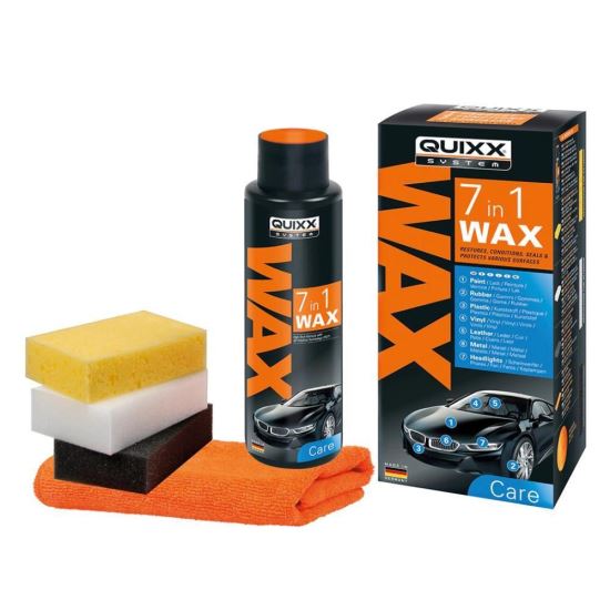 Ceara 7 in 1, metal, plastic, cauciuc, piele, vinil, faruri, 500ml QUIXX 07