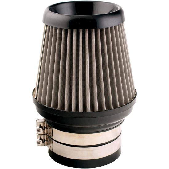 Filtru aer sport gri cu 5 adaptori, siliconic, h23.5cm, AIRSILC RaceSport