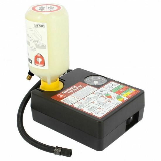 Compresor aer 12V 120W, cu spuma, kit reparat roata Quick&Safe RP10002