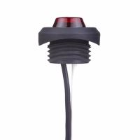 Lampa gabarit fi28, cu LED, incastrabila concava pentru Bullbar, rosie LD2633 Horpol