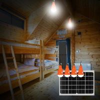 Panou solar 10W cu acumulator, 4becuri 12v, telecomanda, BK69216 Breckner Germany