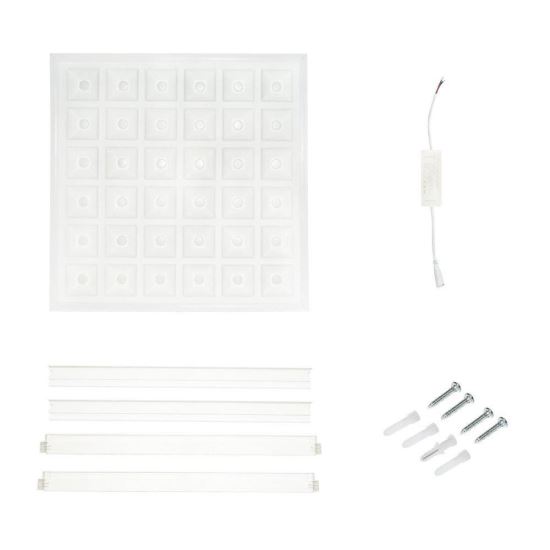 Plafoniera aparenta 600x600 220V/48W LED 6400K, driver300mA BK69292R Breckner Germany