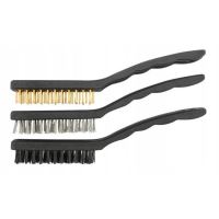 Perie sarma 17cm, set 3 bucati, cupru, otel, nylon, Amio 06963