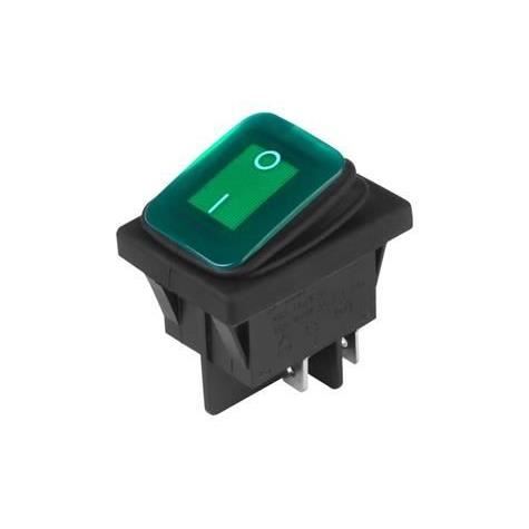 Intrerupator ON/OFF cu LED verde, ermetic Carmotion 86541
