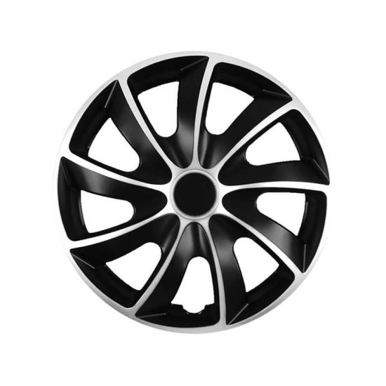 Set 4  capace roti 15inch, Quad Bicolor Silver KC63147 Carmotion