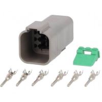 Mufa conector priza cu 6 pini-tata, Deutsch, kit S-DT04-6P