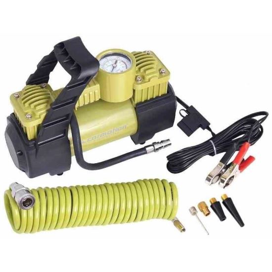 Compresor aer 12V, 11bar, 70L/m, cu furtun 1m si furtun spirala 5m 58033 Carmotion