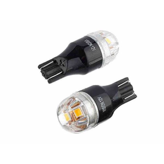 Set 2 becuri T15, LED, 12-24V, WY16W, galben, Canbus, 58302 Vision