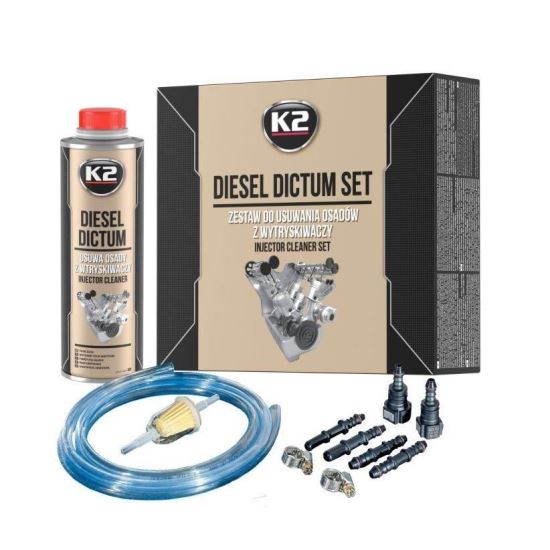 Set curatare injectoare cu aditiv Diesel Dictum 500ml W324 K2