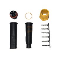 Mufa conector lampa fisa baioneta 6 pini, galben WTY Bayonet L 6pin Fristom