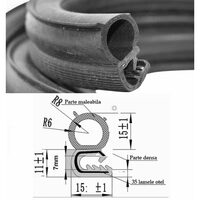 Cheder univeresal cu interior de 7mm, lat 24mm, lamele otel, rola 4m, tip John Deere Bk BY43
