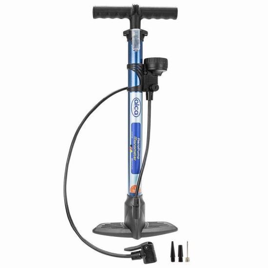 Pompa aer mana cu manometru, cilindru metalic, Aero Pump Manometer 217.20 Alca