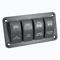 Panou 4 intrerupatoare,12-24V, Led Light Bar, Roof, Bumper, Reverse \Art SPA04