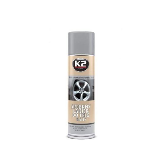 Spray vopsea pentru jenti lac argintiu, 500ml Lakier K2 L332