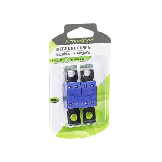 Set 2 sigurante MEGAVAL 400A 32V 68x16x10mm, M8 63639 Carmotion