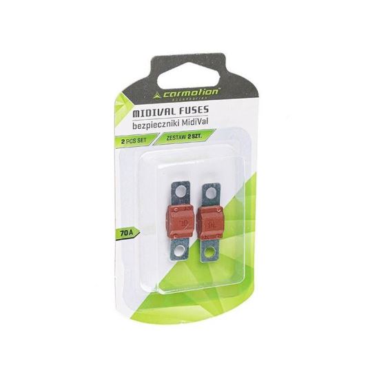 Sigurante MIDIVAL 70A 32V 40mm M5 set2buc Carmotion 63626