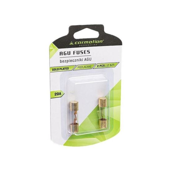 Siguranta AGU aurita 20A, 10.3x38mm, set 2buc, Carmotion 63659