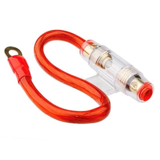 Suport pentru sigurante din sticla, AGU, pana la 60A, cablu 30cm 20mm2 63665 Carmotion