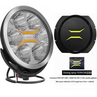 Proiector faza lunga fi220, cu LED, cu pozitie galbena, 12-24V, LC50, Fervor 220 LUM1. 50880 Wesem