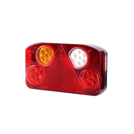 Lampa stop 232x138, 7 functii, cu ceata, mers inapoi si iluminare numar, 27 LED-uri, stanga HOR68 LZD 847 Horpol