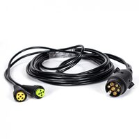 Instalatie electrica remorci 12V, fisa 7 pin, L=2x5.5m, cu  2 mufe 5 pin, E1507 