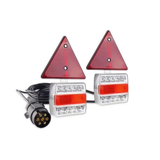Kit lampi remorca cu magnet, cu LED, cablu 7,5m, fisa 7pini, 02140 Amio