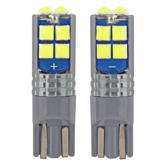 Set 2 becuri T10, 12 Led-uri, 12-24V W5W, Canbus 02447 Amio
