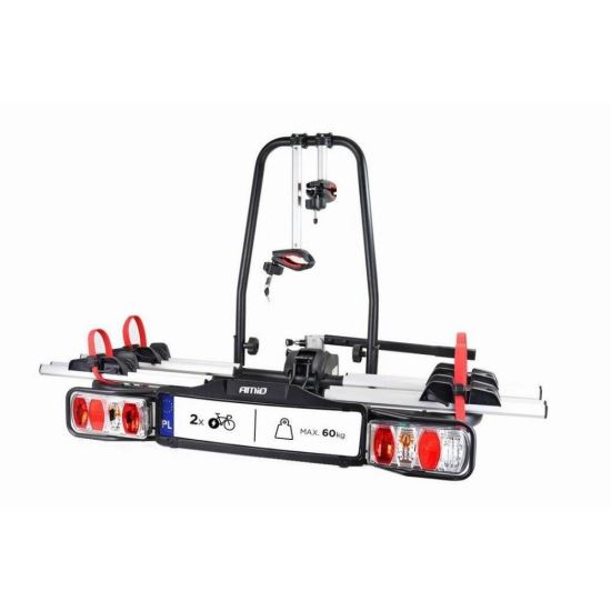 Suport auto pentru 2 biciclete, prindere pe carlig 02585 Amio