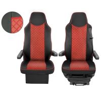Set huse scaun Mercedes Actros Mp3, Mp4 09-15 LKW-01-red Capali