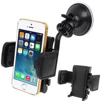 Suport telefon de piele cu prindere ventuza si grila