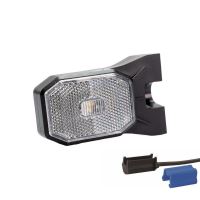 Lampa gabarit 63 x 63 cu LED, cu suport lateral, alba, cu mufa FT-069 B1 QS075 Fristom