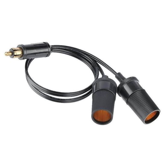 Stecher DIN cu 2 prize 12/24V, tip Y, cu 2 fire 2x36cm 86119 Carmotion