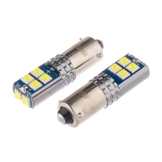Set 2 becuri H6W Led 12-24V BAX9s, Canbus Vision 58316 Carmotion