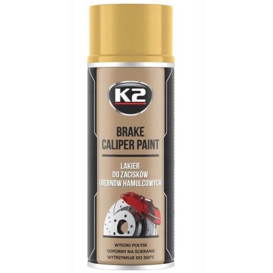 Spray vopsea etriere, temperaturi inalte 400ml, auriu Brake Caliper K2 L346ZL