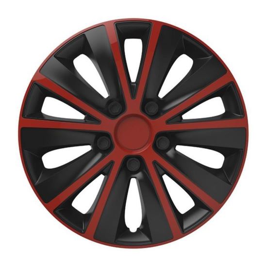 Capac roata 16inch, Rapide, rosu-negru, KV0846 Versaco