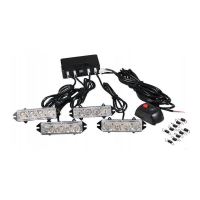Set 4 proiectoare stroboscopice, LED 12V, 100x20, 86662 Carmotion