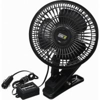 Ventilator 12V, fi17cm, metalic, prindere cu clema, 2404016 CAR+