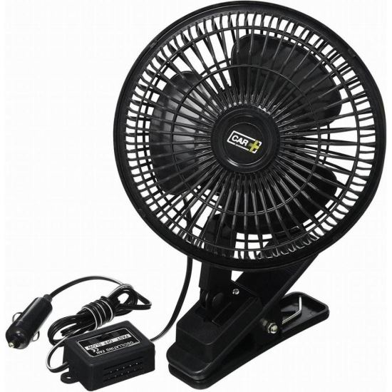 Ventilator 12V, fi17cm, metalic, prindere cu clema, 2404016 CAR+