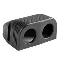 Panou aparent montare priza rotunda 2 gauri Mod16 Amio 02866