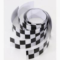 Autocolant reflectorizant magnetic banda, TAXI, alb-negru, 6cm x 1.1m, set 4buc MGT01 