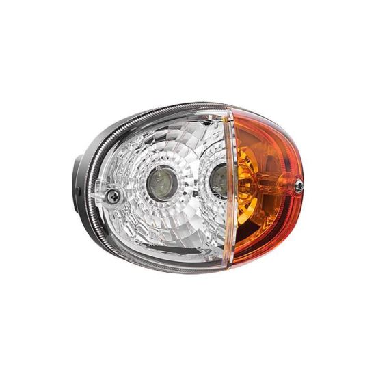 Lampa semnalizare fata cu pozitie 140x93, cu mufa, universala si John Deere, stanga LT3 48463 Wesem
