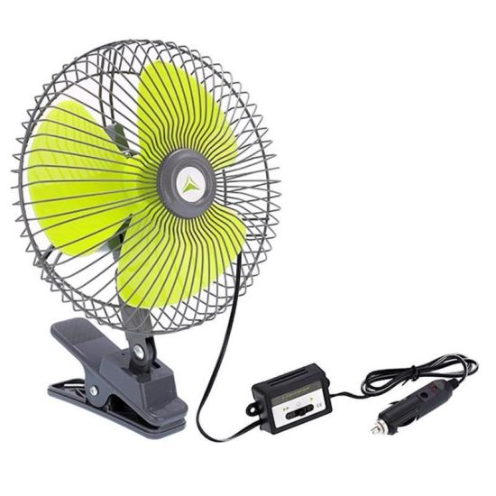 Ventilator 12V, fi20cm, metalic, prindere clips, 8" 86337 Carmotion