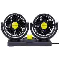 Ventilator dublu 24V, 2xfi10cm, pe suport, 4" DoubleFan 86342 Carmotion