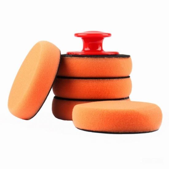 Set 5 bucati paduri aplicator polish, fi10 cu velcro, cu maner, 02903 Amio 