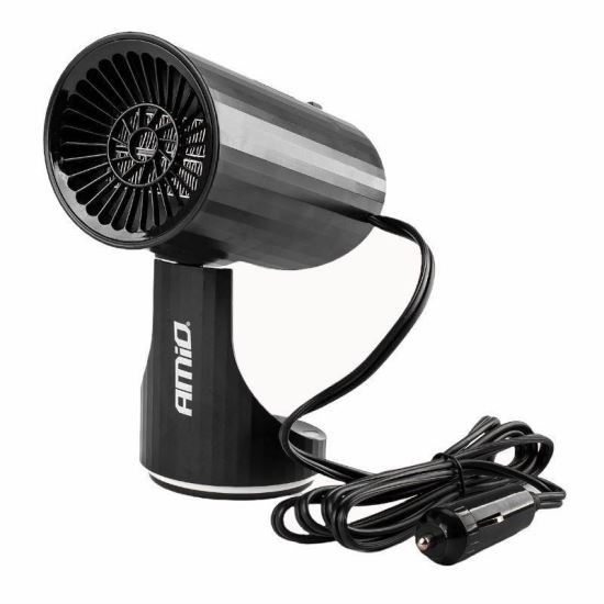 Ventilator 12V, 2 in 1, aeroterma dezghetare parbriz, tip feon, rotund 150W 02898 Amio