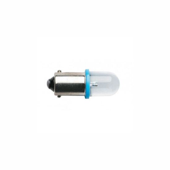 Set 2 becuri pozitie cu LED COB 12V/1W T4W, BA9S, albastru, Racesport LED200A