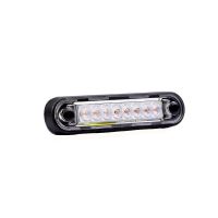 Lampa gabarit 120x27, Slim, 8 LED-uri, galbena, montare suprafata ovala, bullbar FT-073 Z LONG Fristom